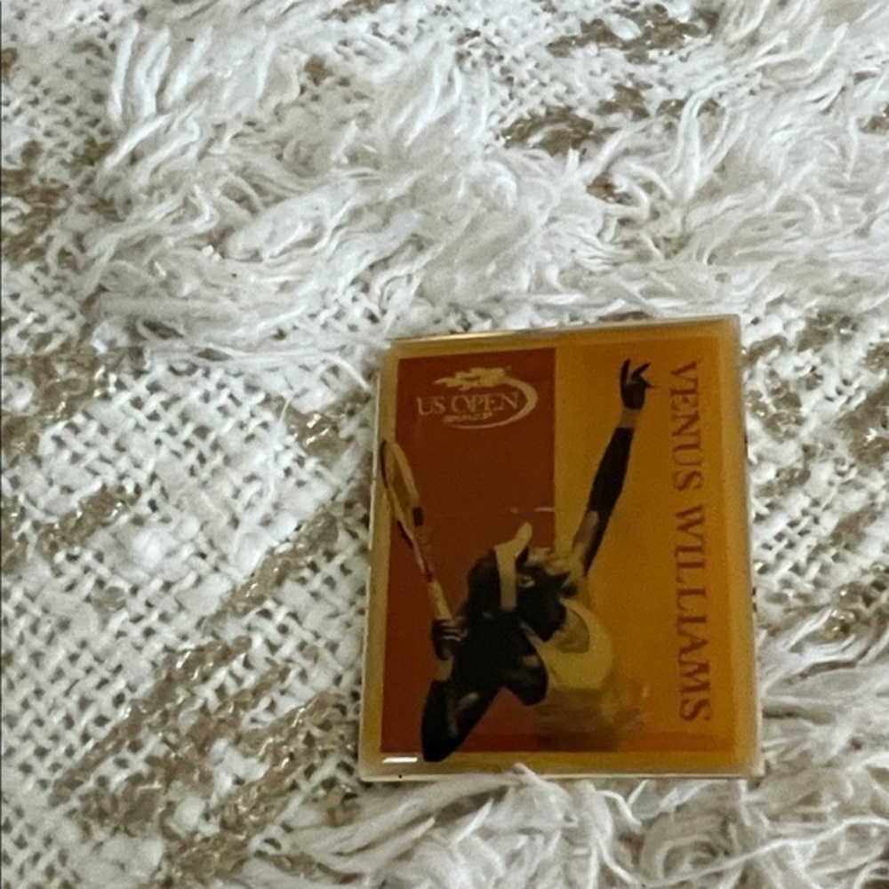 Serena Williams Orange Brooch